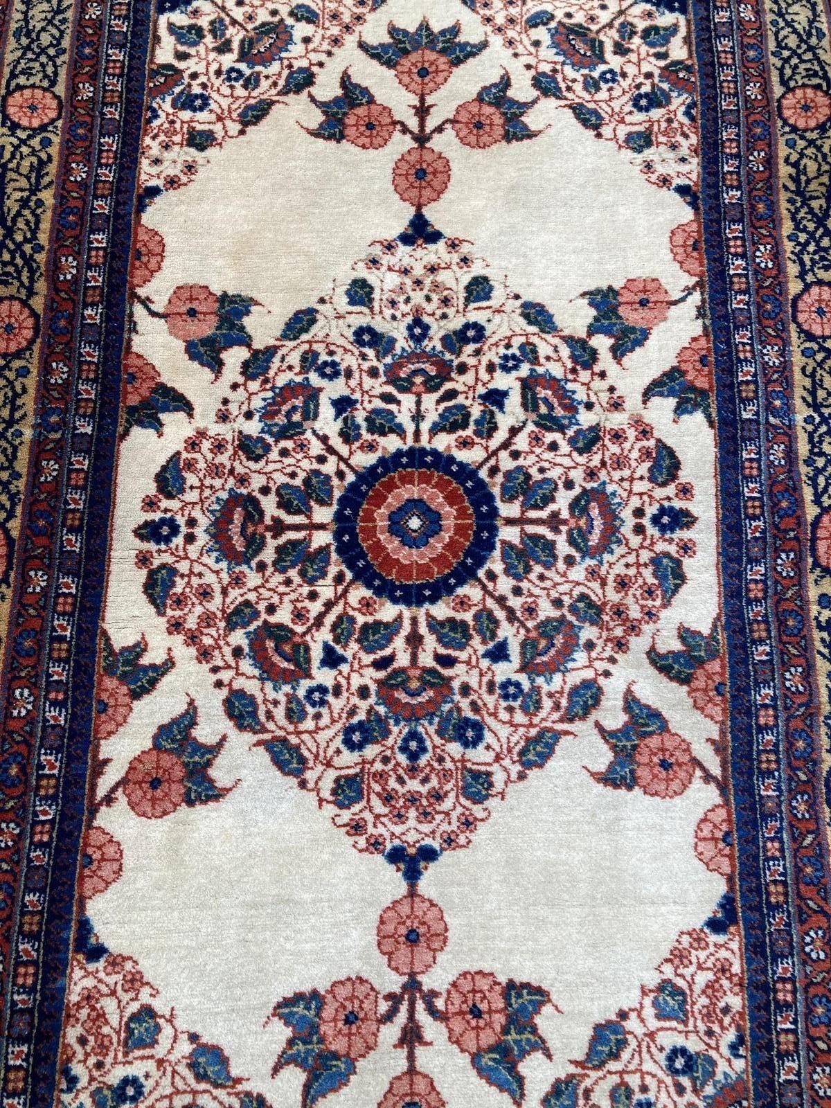 Antique Mashad Rug 1.34m X 0.79m For Sale 1