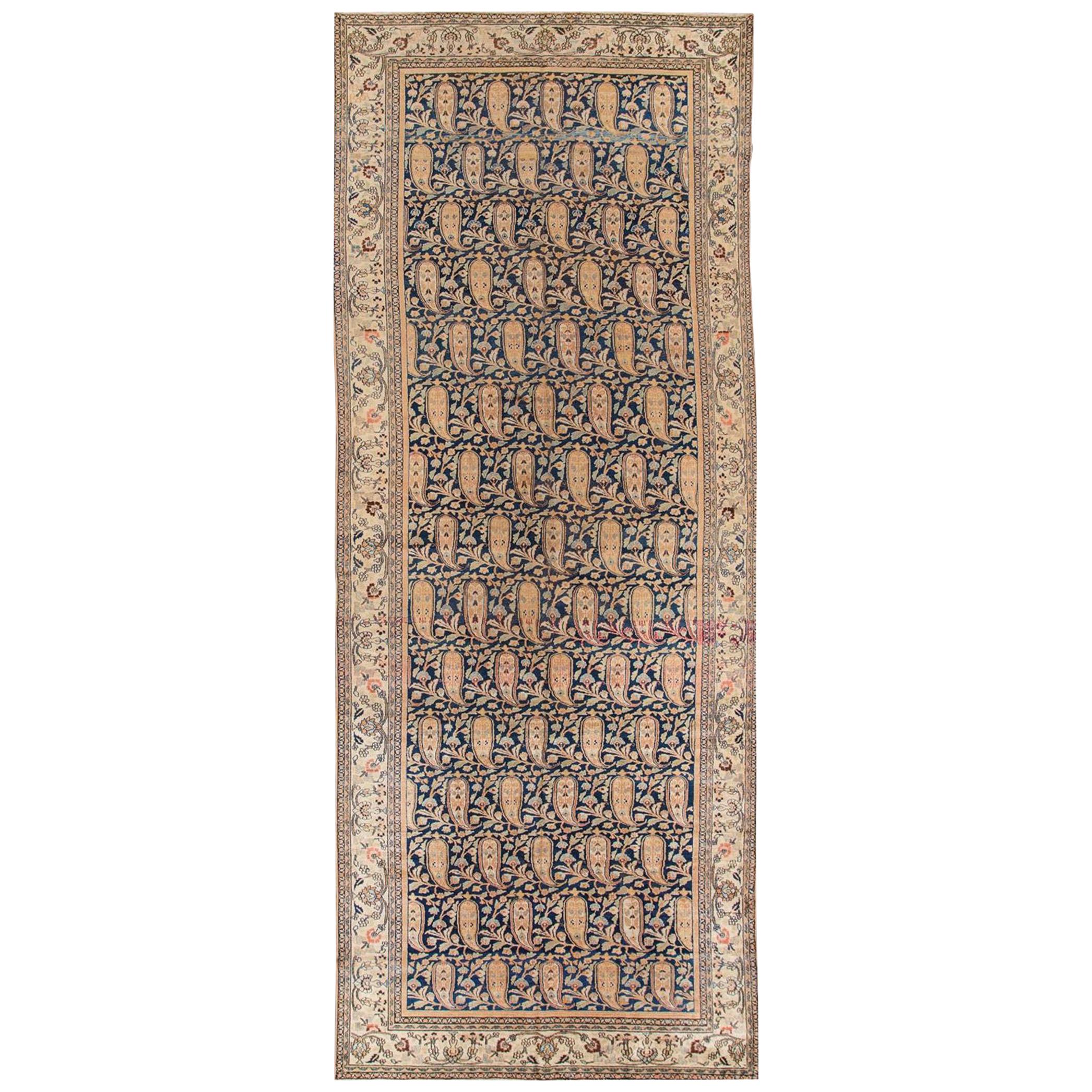 Antique Mashad Runner Rug