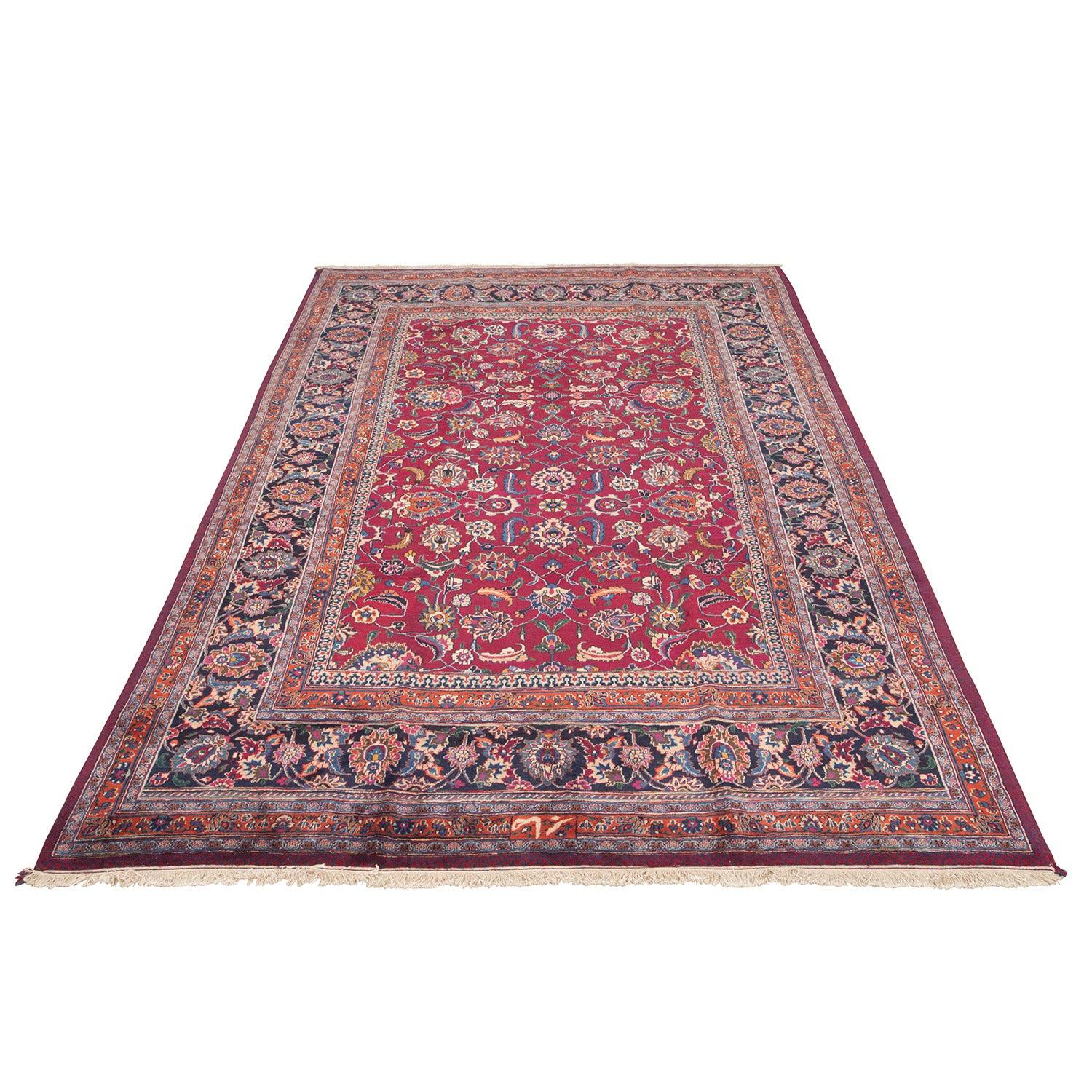 Antique Mashad Saber Rug in Wool and Cotton 11'1x7'1

Key Details:
Pile: Wool
Foundation: Cotton
Origin: Mashhad Saber
Design: Allover
Approximate Age: 80 years
Quality (KPI): 225
Condition: good
Dimension: 11'1x7'1
Inventory Number: 1437

Mashad