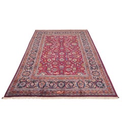 Antique Mashhad Saber Rug - Size: 11'1x7'1