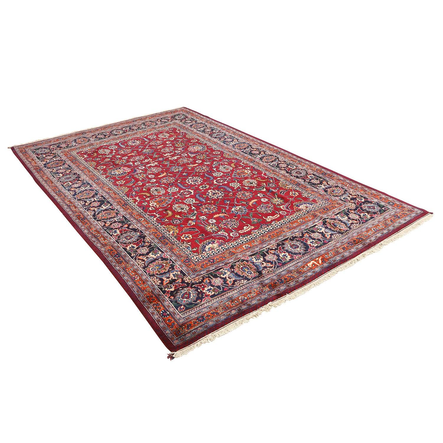 Persian Antique Mashhad Saber Rug - Size: 11'1x7'1 For Sale