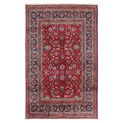 Antique Mashhad Saber Rug - Size: 11'1x7'1