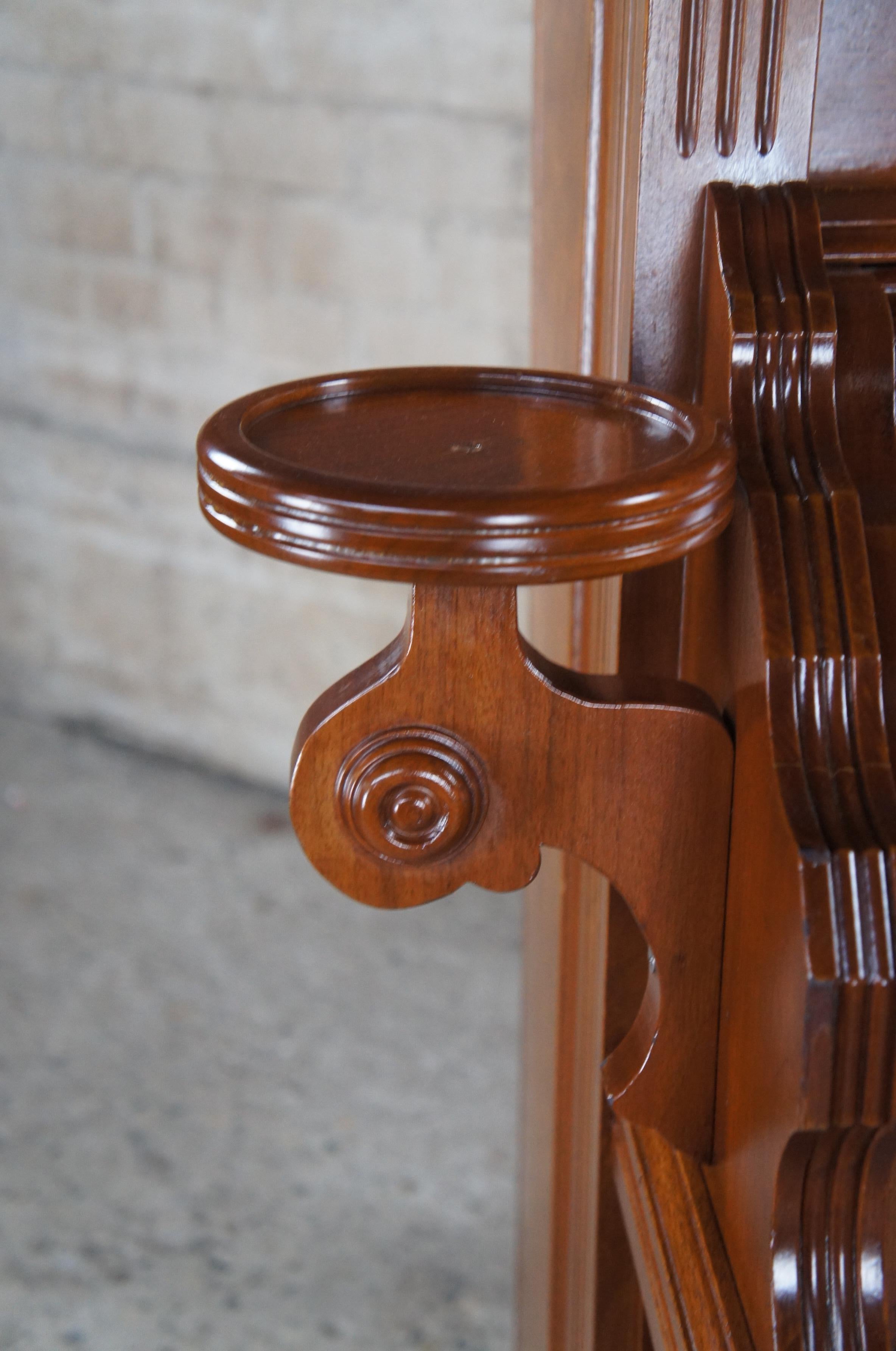 Antique Mason & Hamlin Victorian Eastlake Walnut Reed Chapel Pump Organ & Stool 3