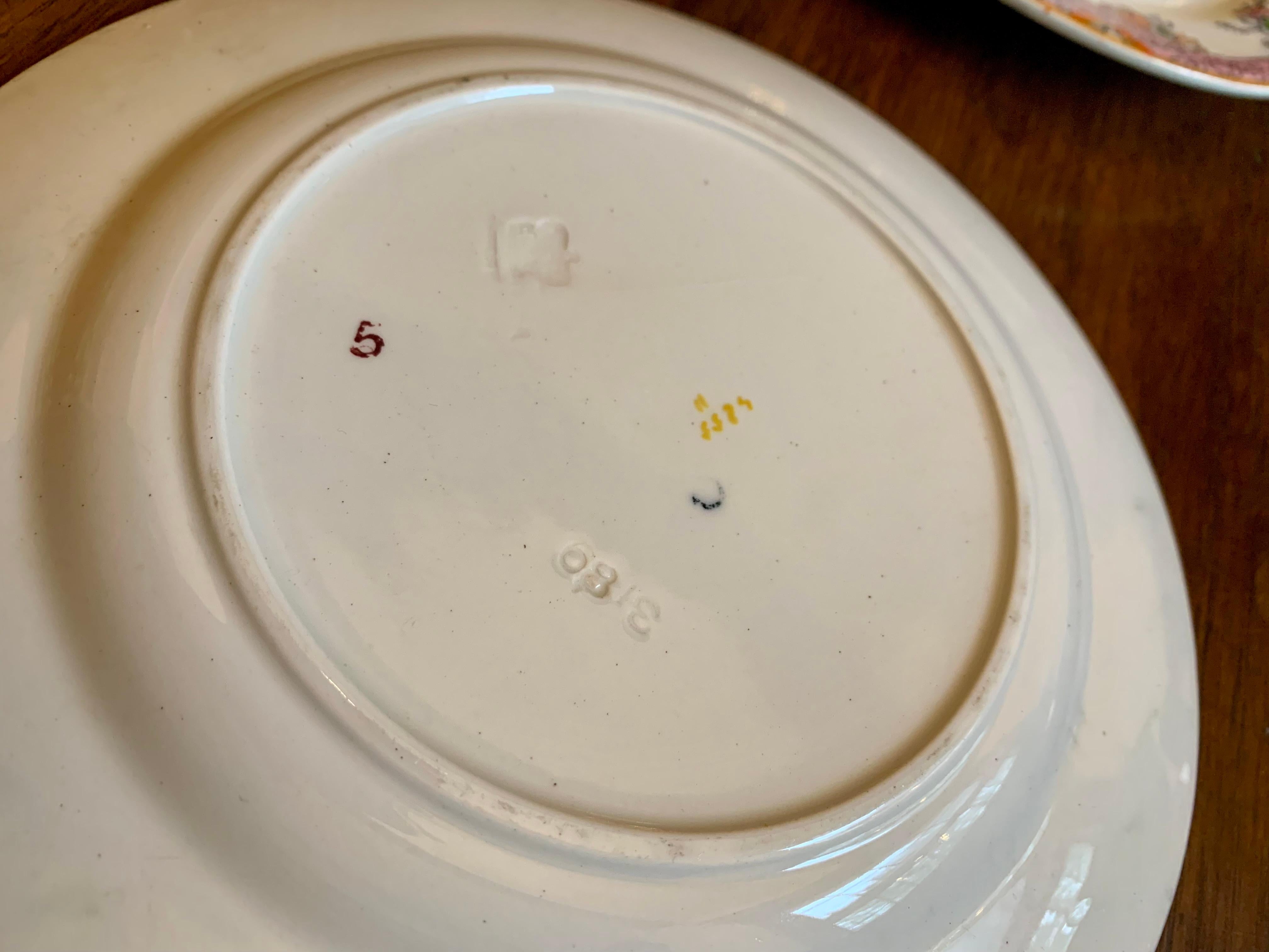 XIXe siècle Ensemble de 12 assiettes anciennes en Ashworth Ironstone, Angleterre, 1862-1880 en vente