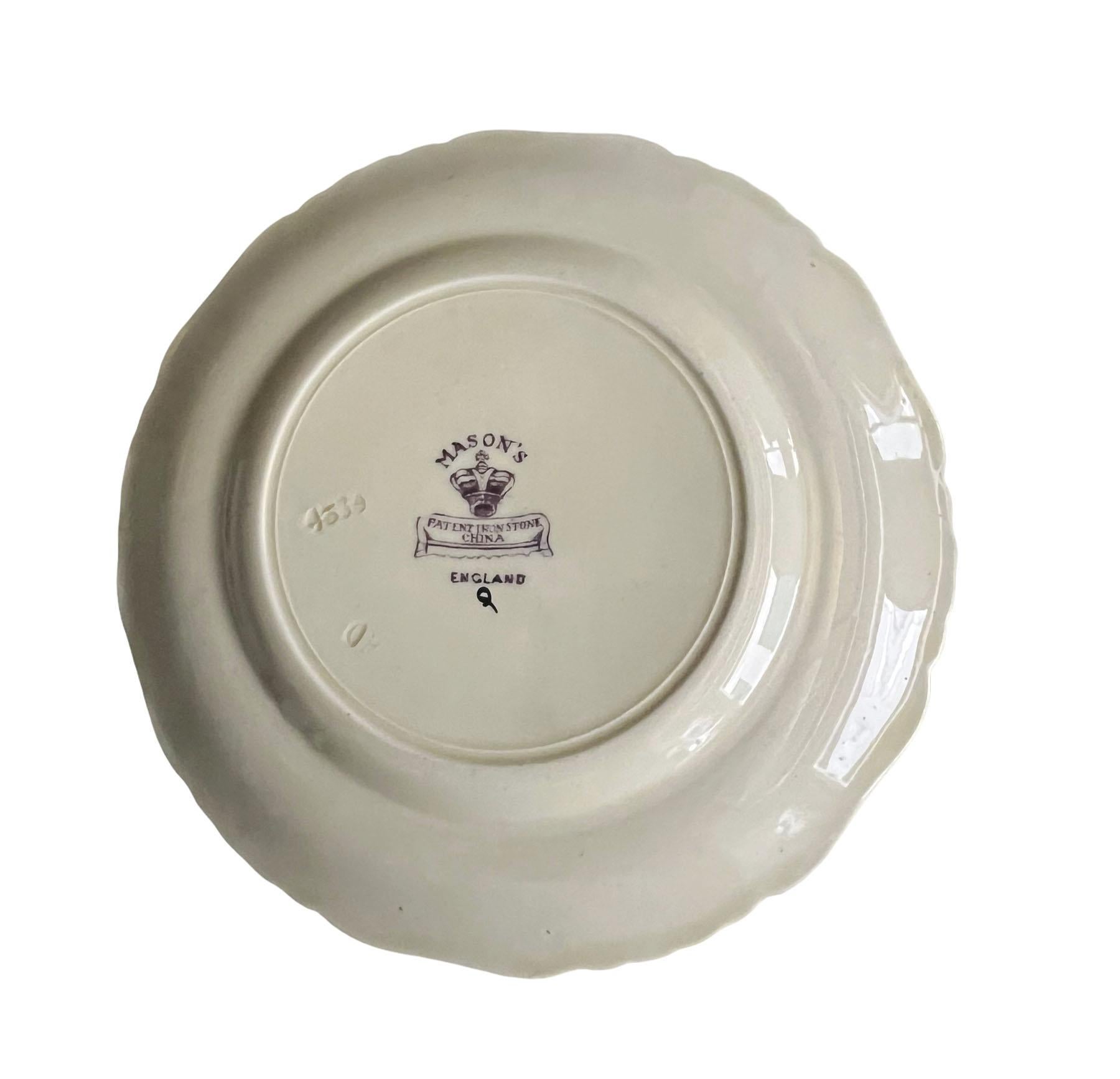 English Antique Mason's Ironstone China Plate For Sale