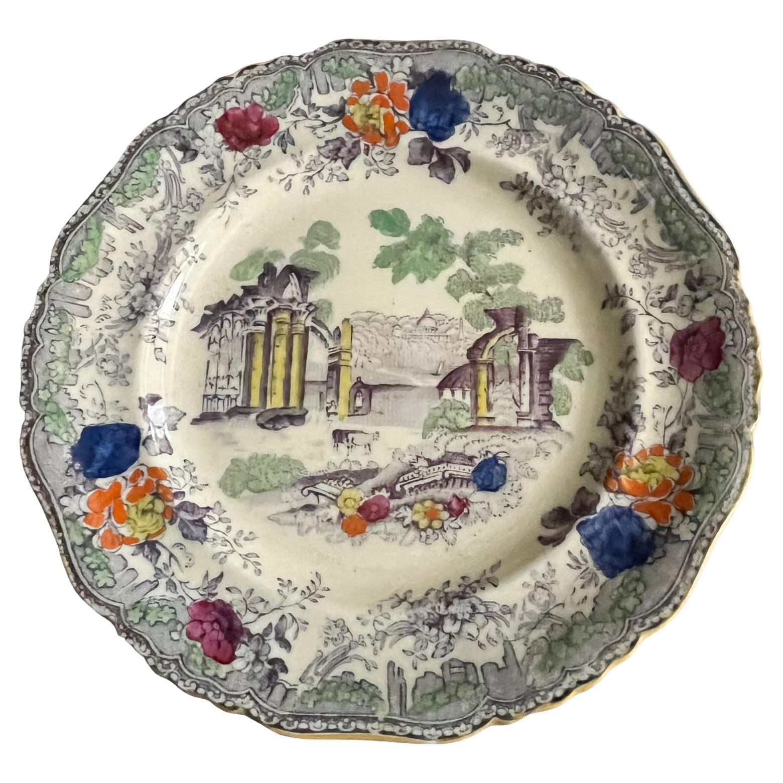 Ancienne assiette en porcelaine Mason's Ironstone