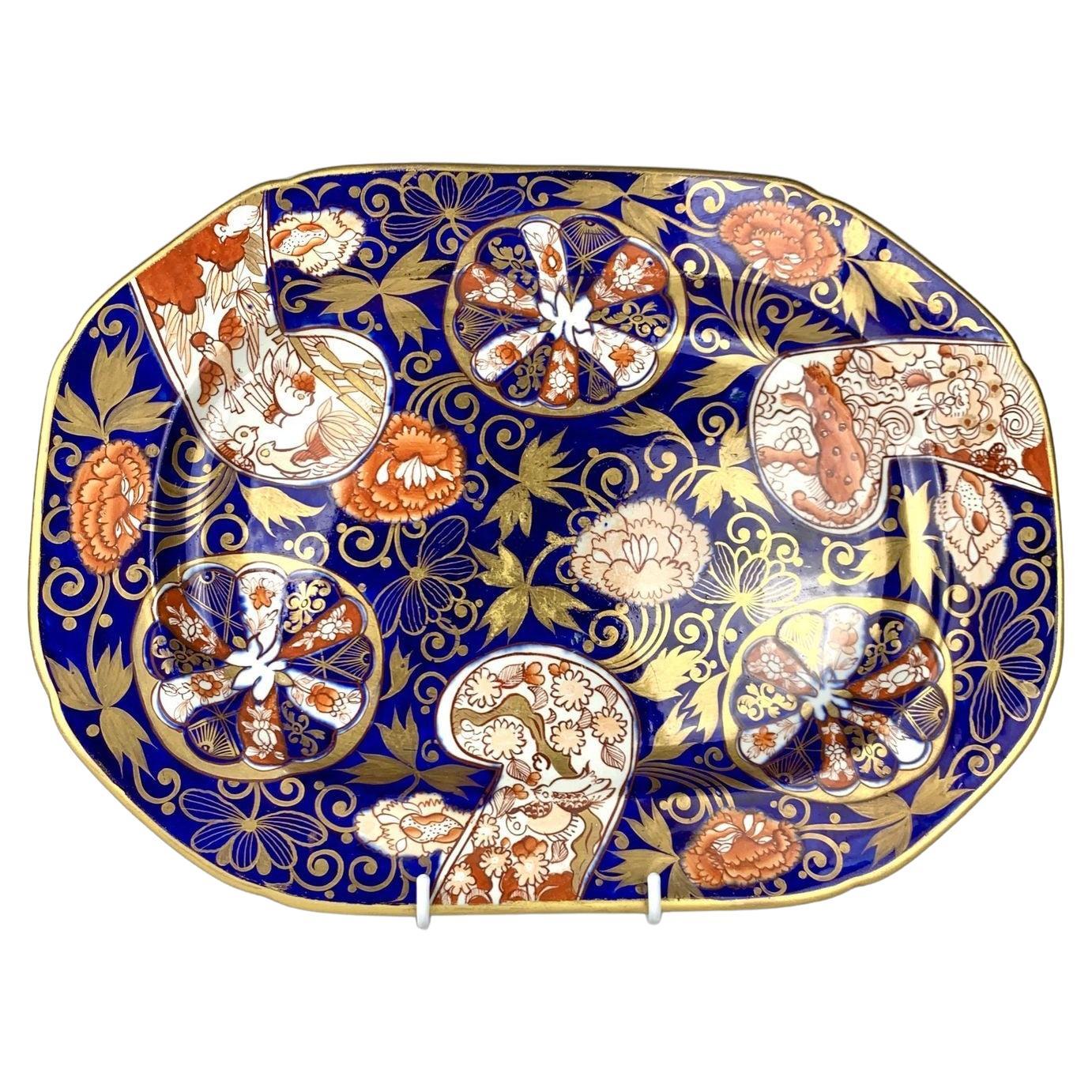 Antike Mason's Ironstone-Platte mit Imari-Palette England CIRCA 1820 im Angebot