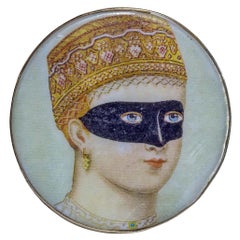 Antique Masquerade Mask Painting