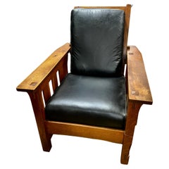MASSIVE Antique A&C "Lifetime" Morris Chair from C 1910 - W7454        MUST SELL