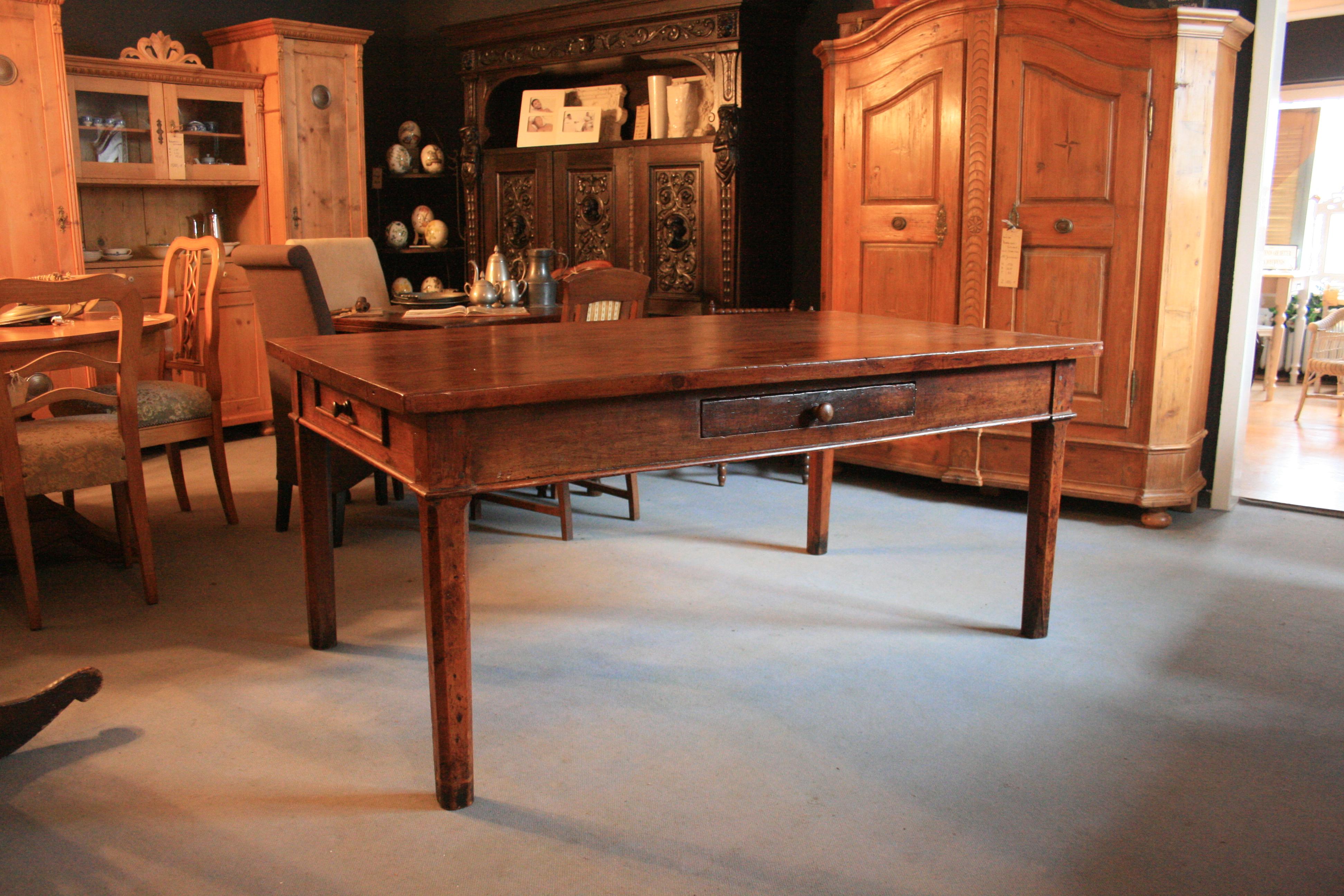 Country Antique Massive Farmhouse Table from Tuscany, Italy