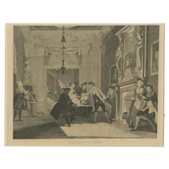 Antique Master Print Loquebantur Omnes 'Everyone Was Talking', C.1850