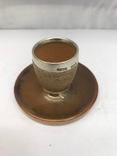 Antique Match Striker with Silver Banding