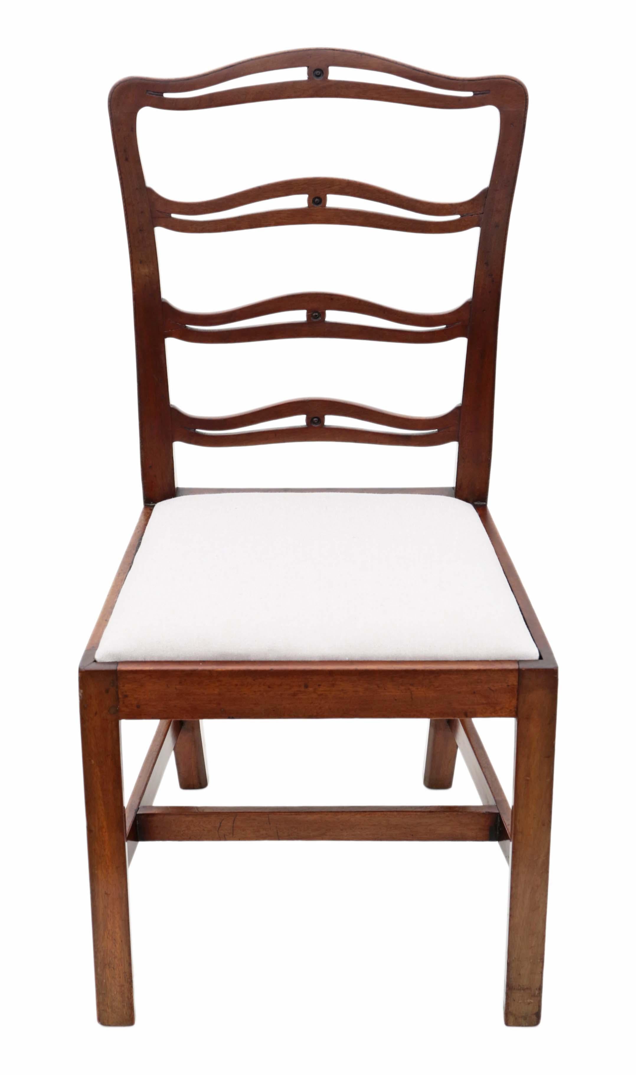Antique Matched Set of 10 '8+2' Mahogany Georgian Dining Chairs 5