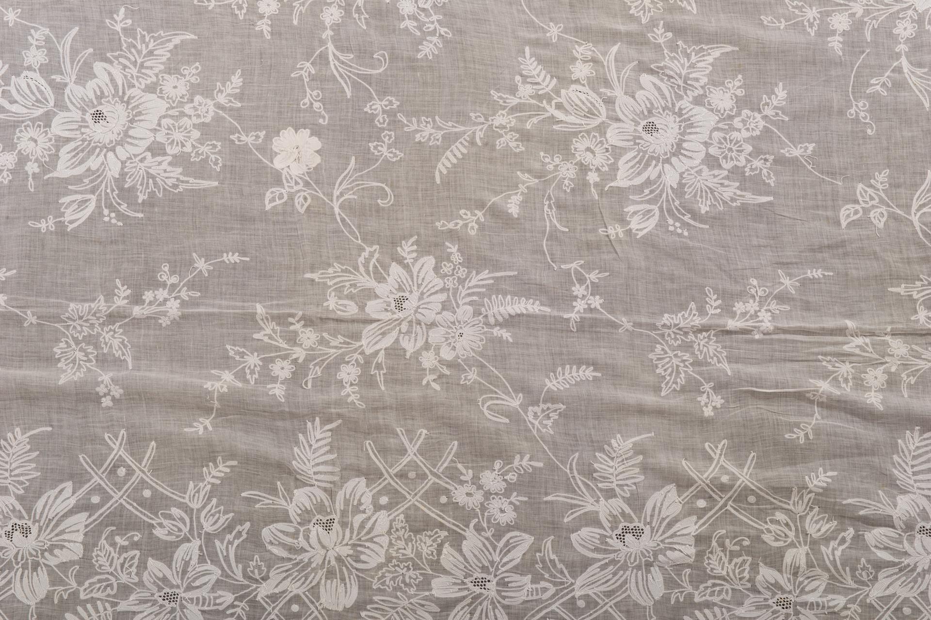 French Antique Matching  Curtains in Corneline Fabric  For Sale