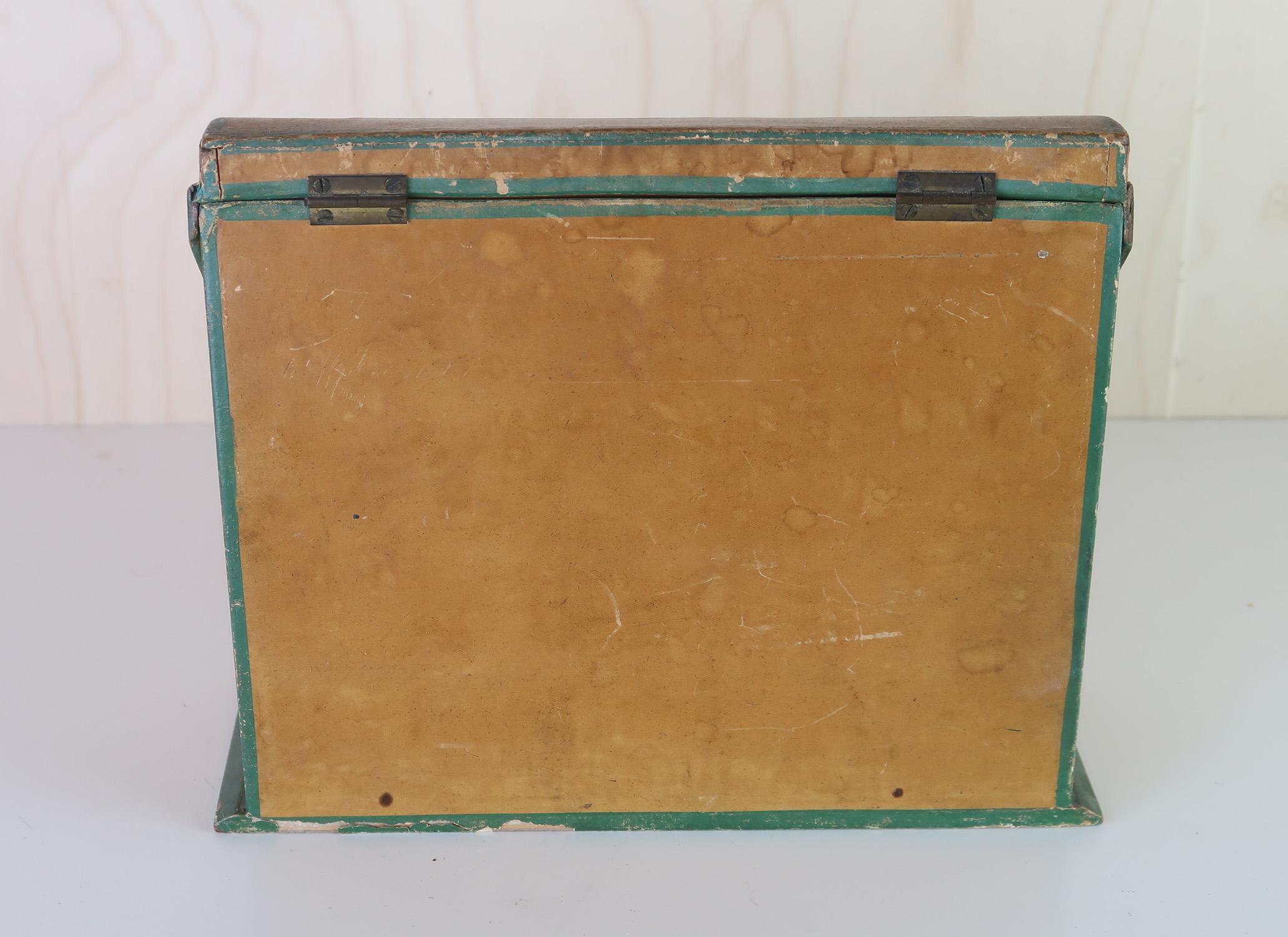 Antique Mauchline Ware Style Letter Box. English C.1850 In Good Condition For Sale In St Annes, Lancashire