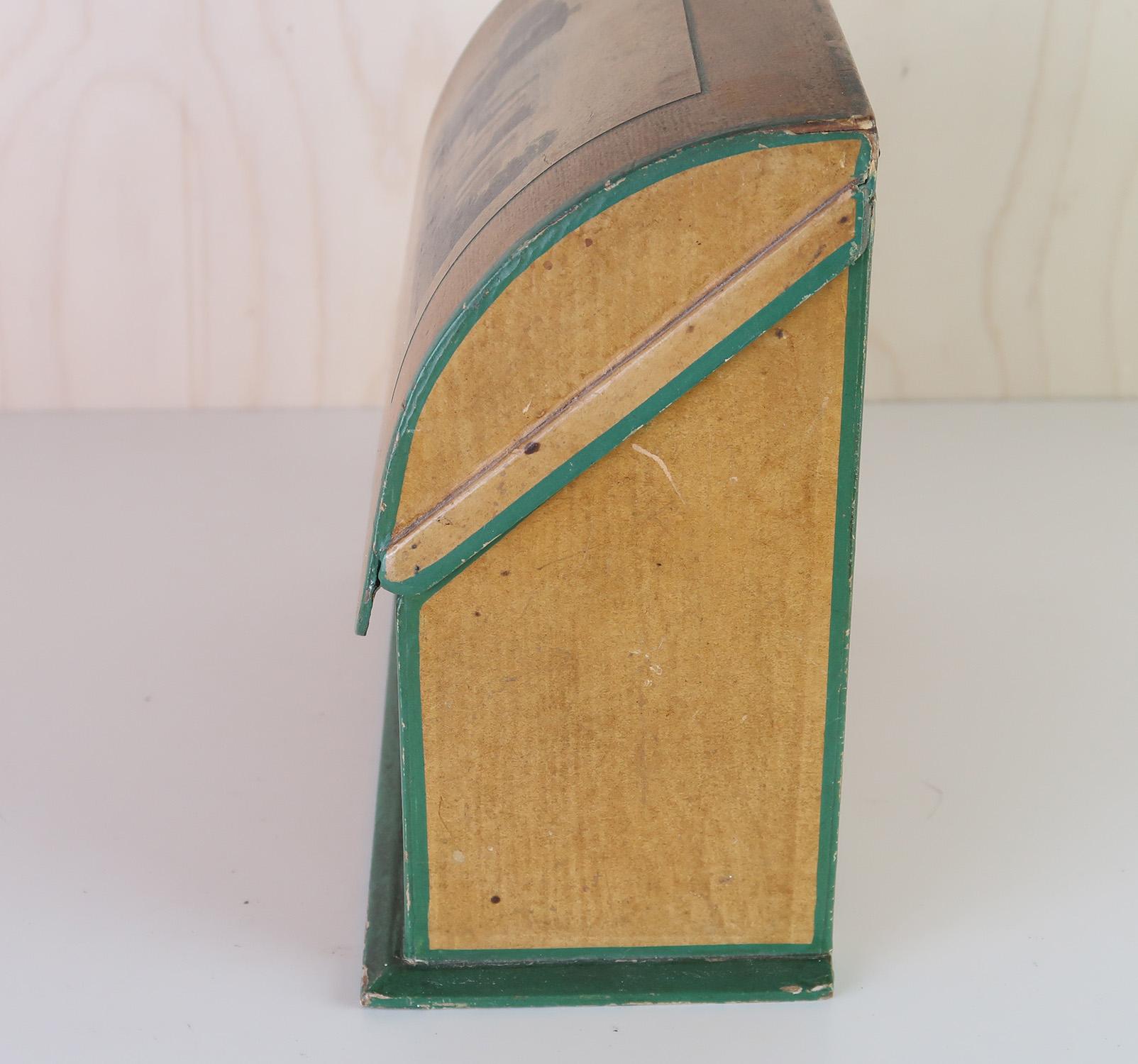 Mid-19th Century Antique Mauchline Ware Style Letter Box. English C.1850 For Sale