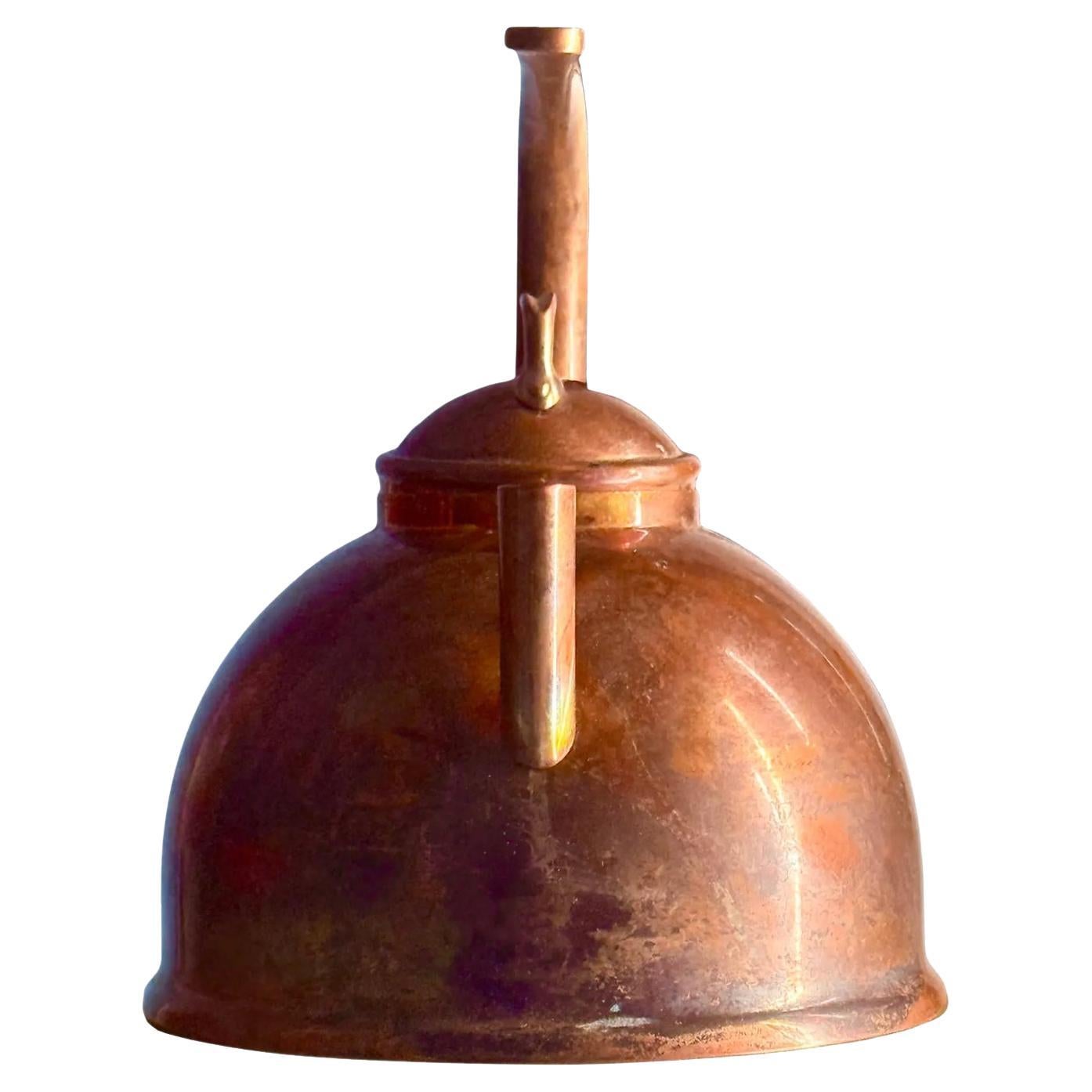 Antique Mauviel Copper Kettle from the TABLE collection, 3.2-Qt For Sale