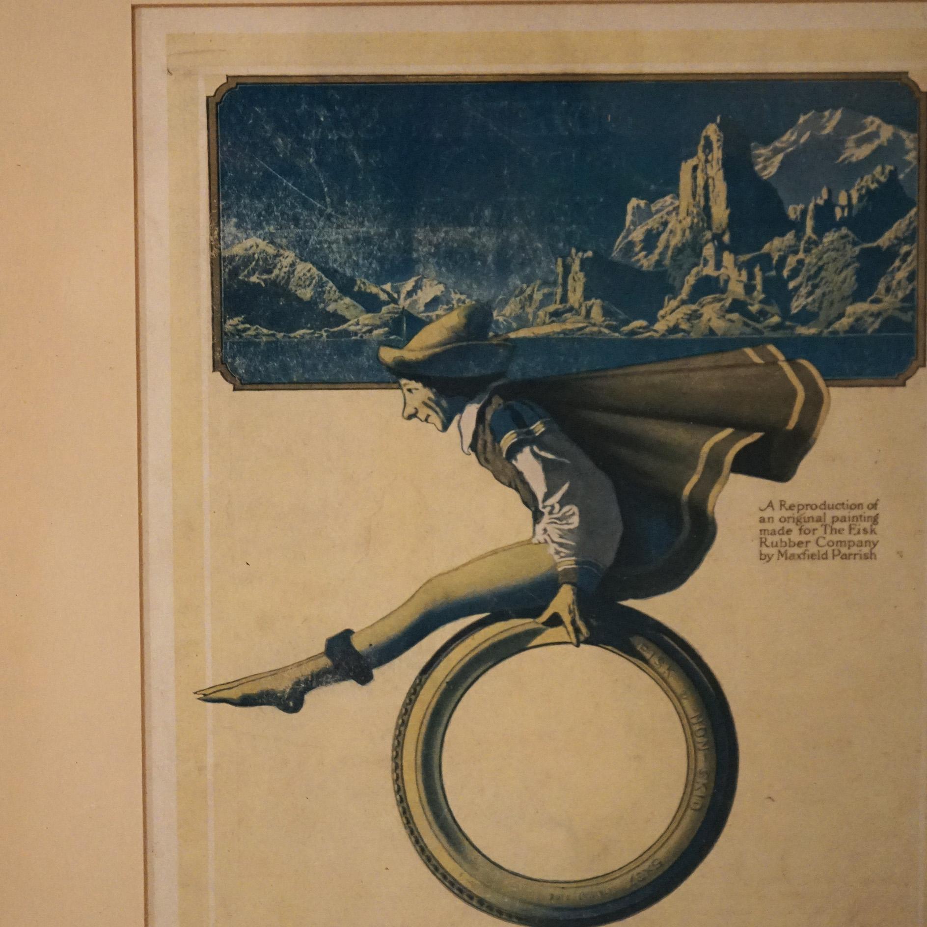 Antique Maxfield Parrish Advertising Prints (Ladies Journal, Jello & Fisk Tire) 10