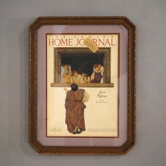 Antique Maxfield Parrish Advertising Prints (Ladies Journal, Jello & Fisk Tire)