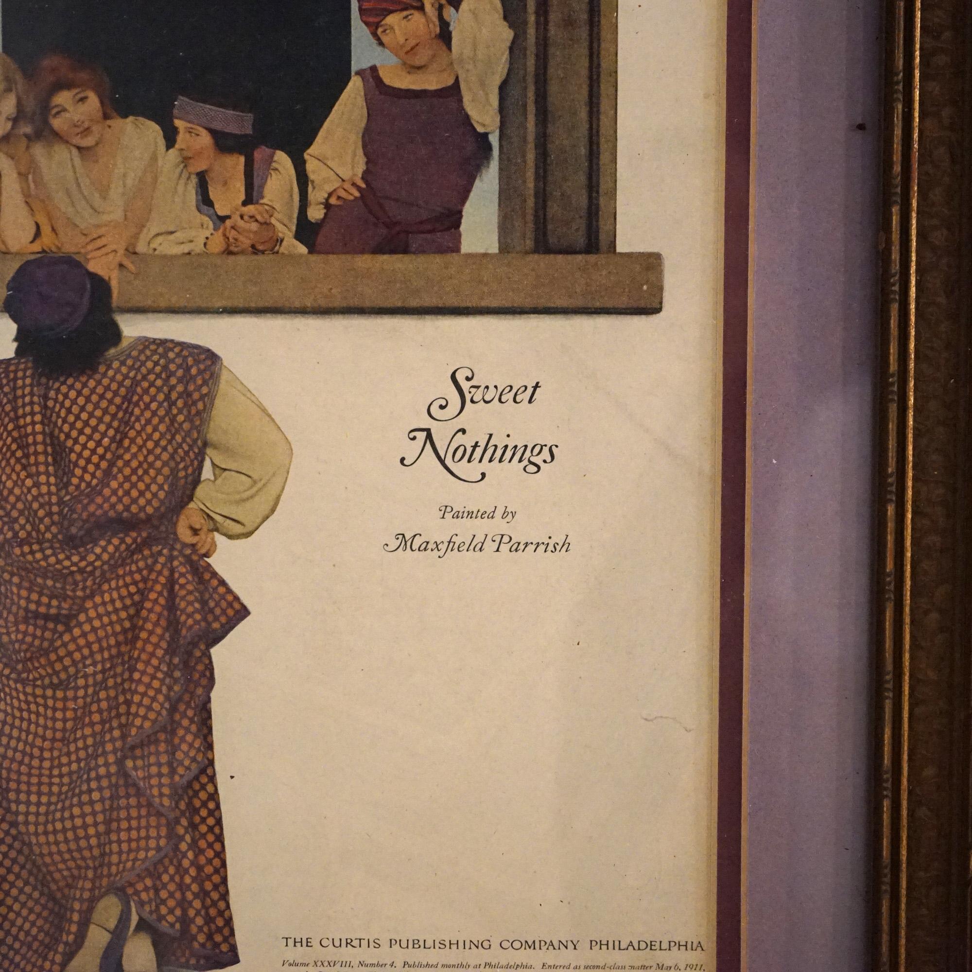 Paper Antique Maxfield Parrish Advertising Prints (Ladies Journal, Jello & Fisk Tire)