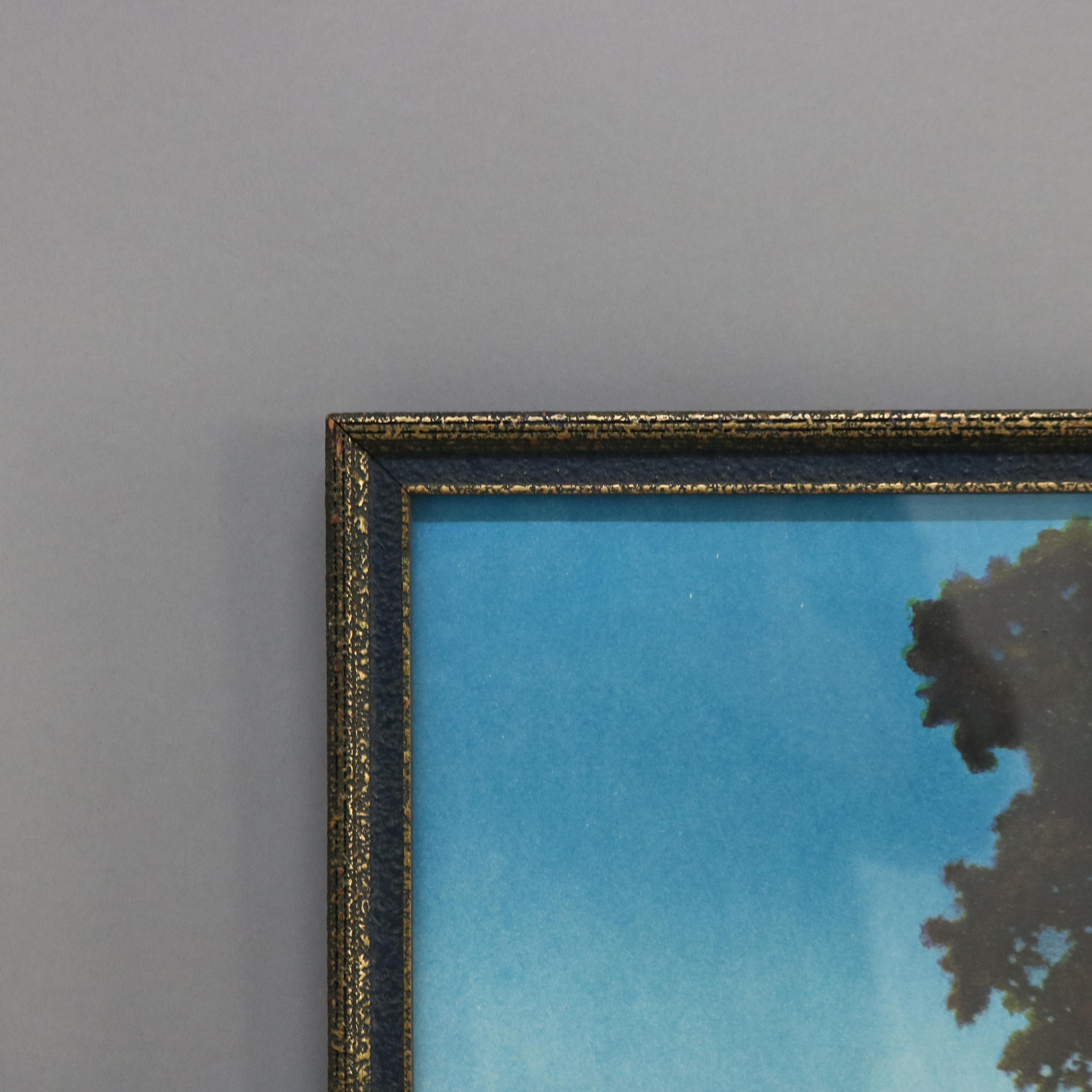 20ième siècle Antique soirée Maxfield Parrish Art Déco imprimé C1930 en vente