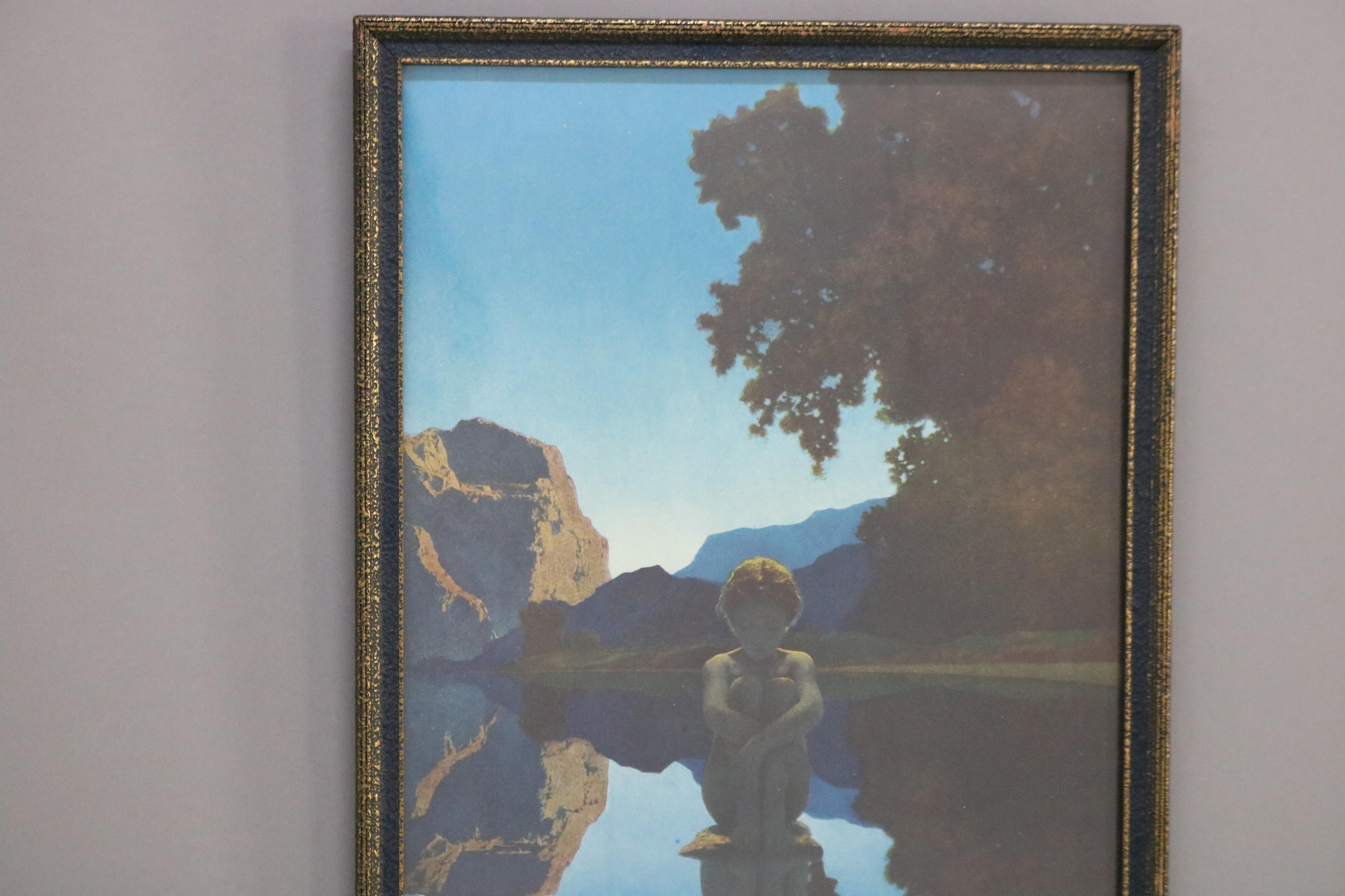 Antique soirée Maxfield Parrish Art Déco imprimé C1930 en vente 2
