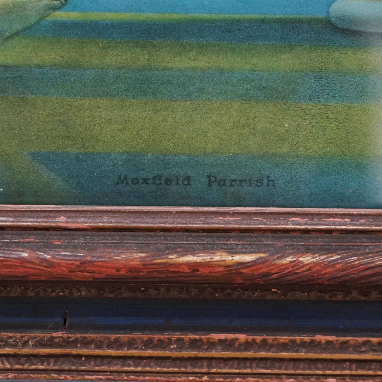 Antique Maxfield Parrish Print “Daybreak”, Framed, C1920 2