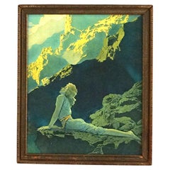Stampa antica Maxfield Parrish Reinthal & Newman "Oche selvatiche", incorniciata, C1920