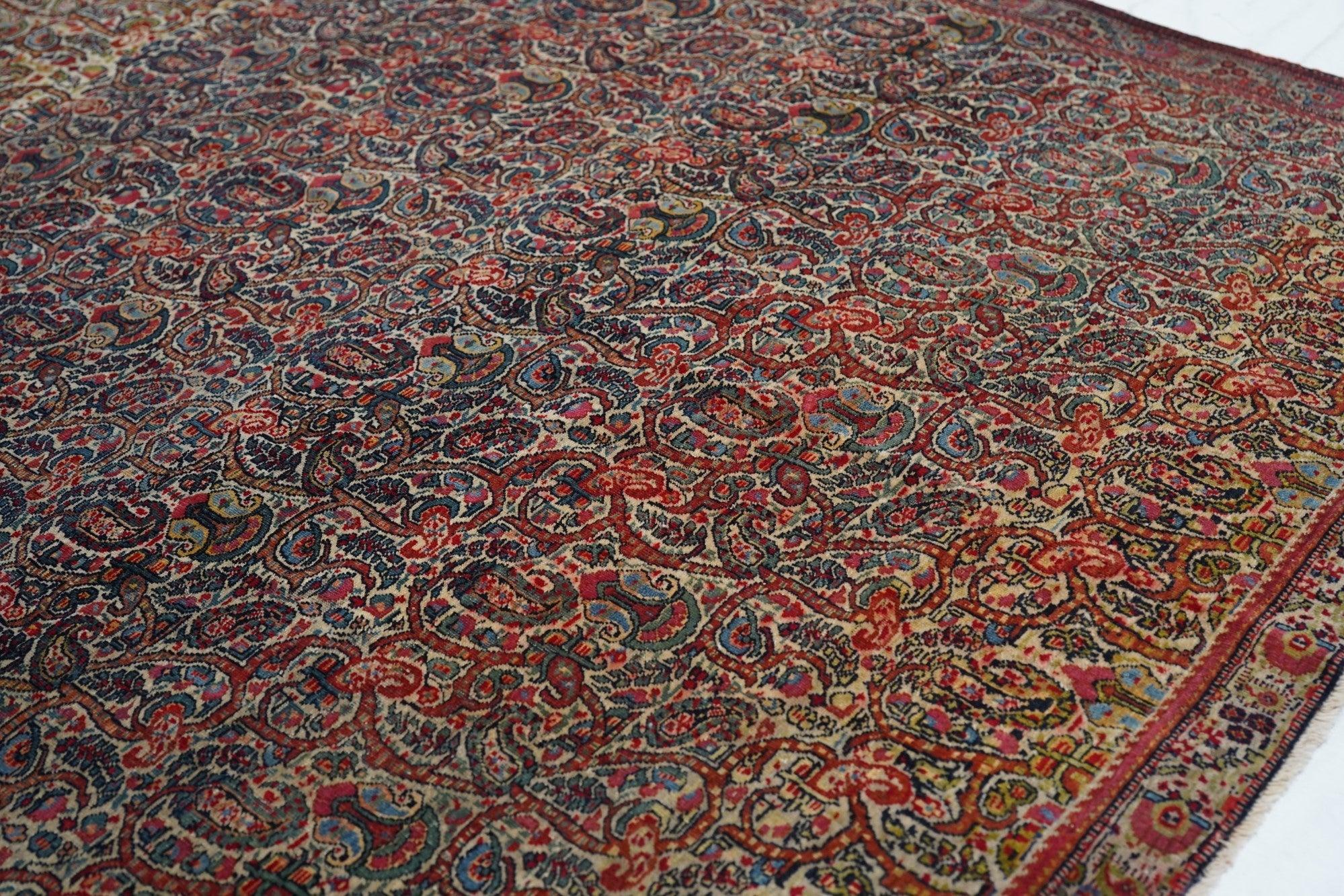 Hand-Knotted Antique Mayaler 4'3'' x 6'5'' For Sale