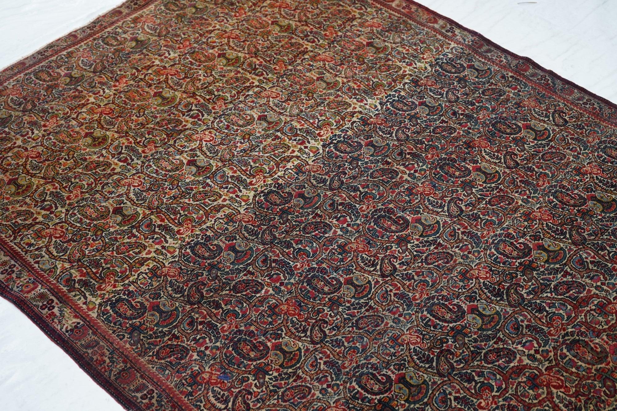 19th Century Antique Mayaler 4'3'' x 6'5'' For Sale