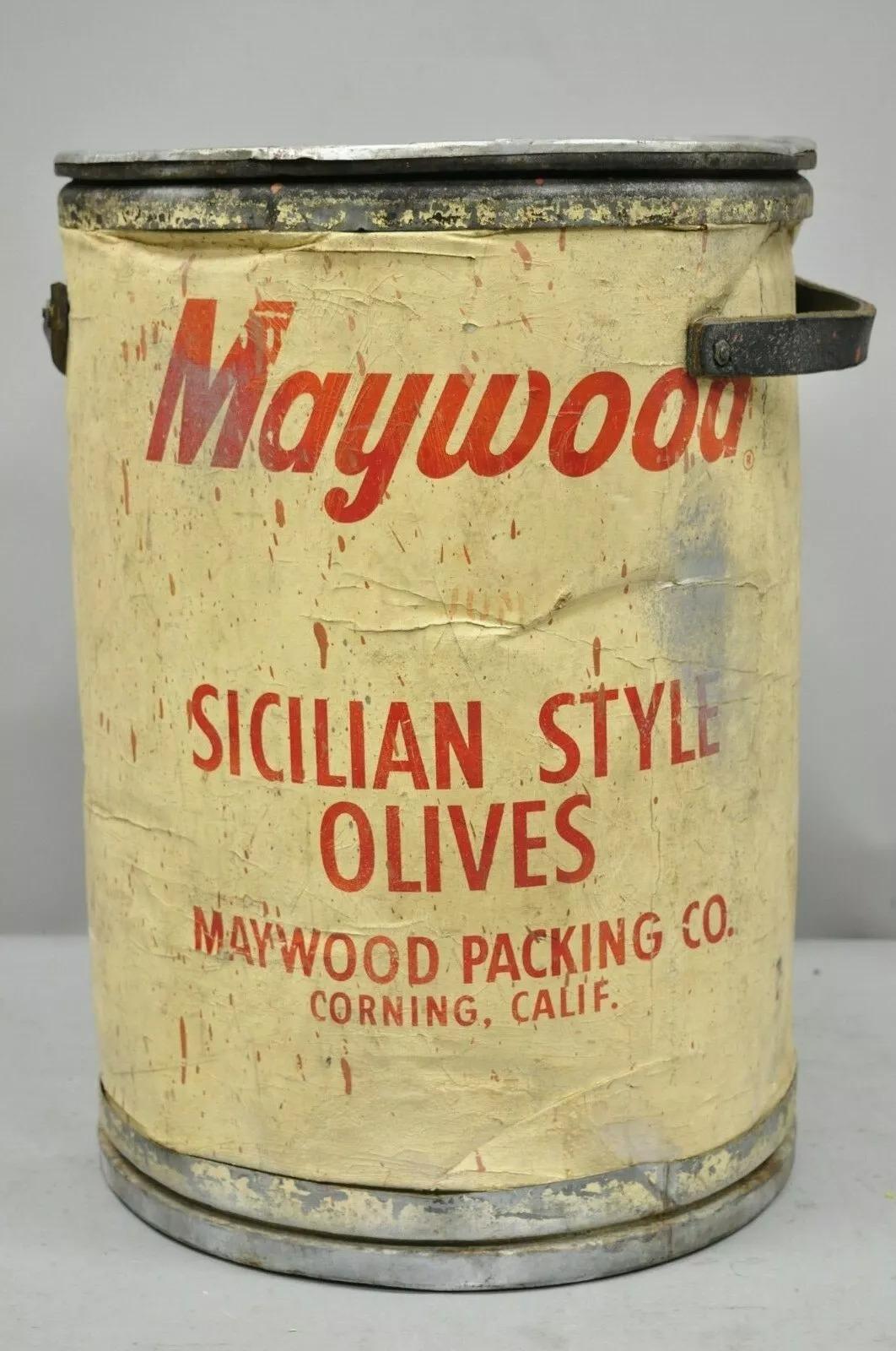 Antique Maywood Packaging Sicilian Olives Large 22