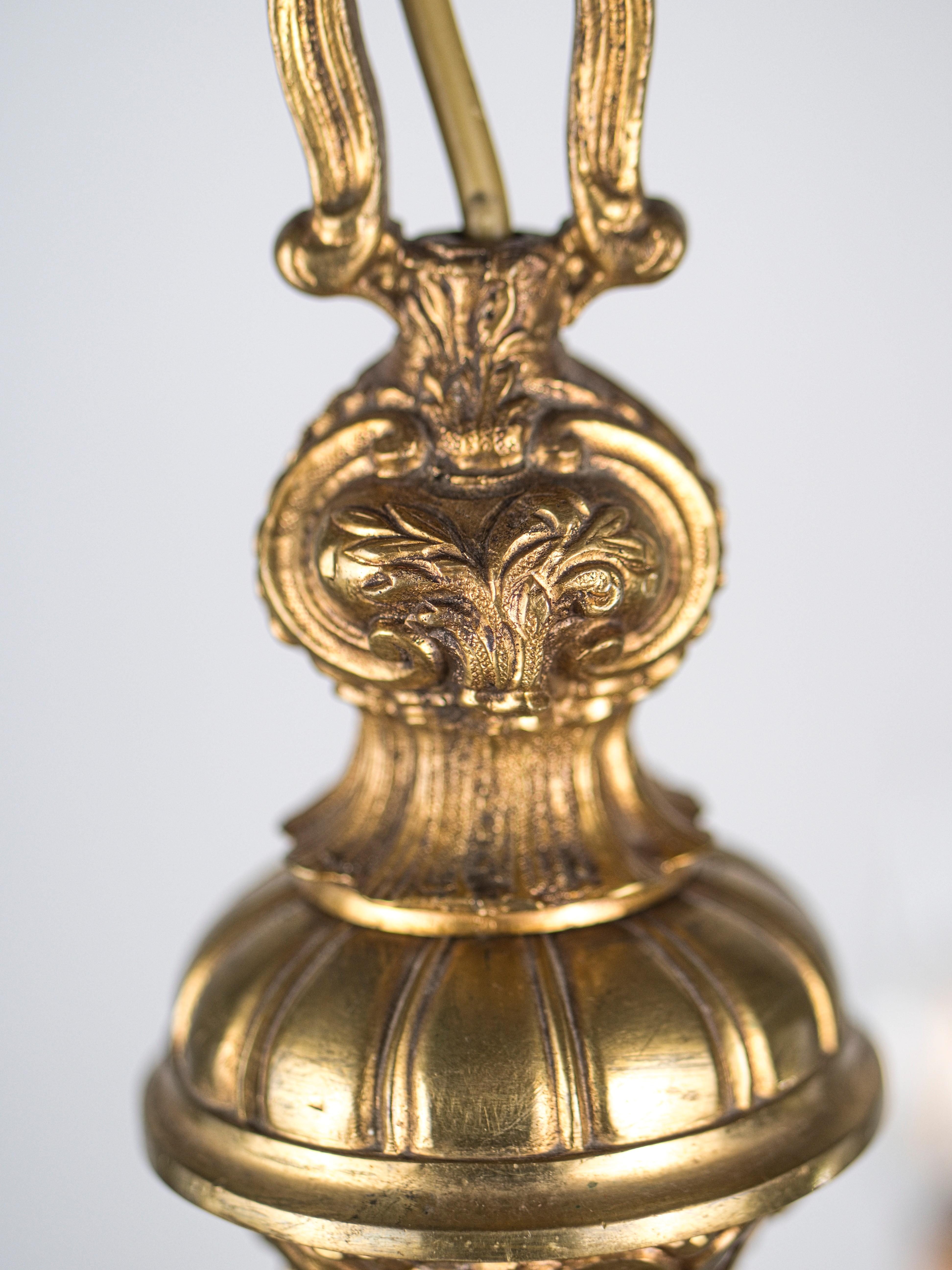 Antiker Mazarin-Kronleuchter. Vergoldete Bronze im Angebot 2