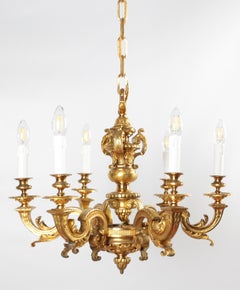 Antique Mazarin gilt bronze chandelier