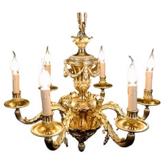 Antique Mazarin gilt bronze chandelier