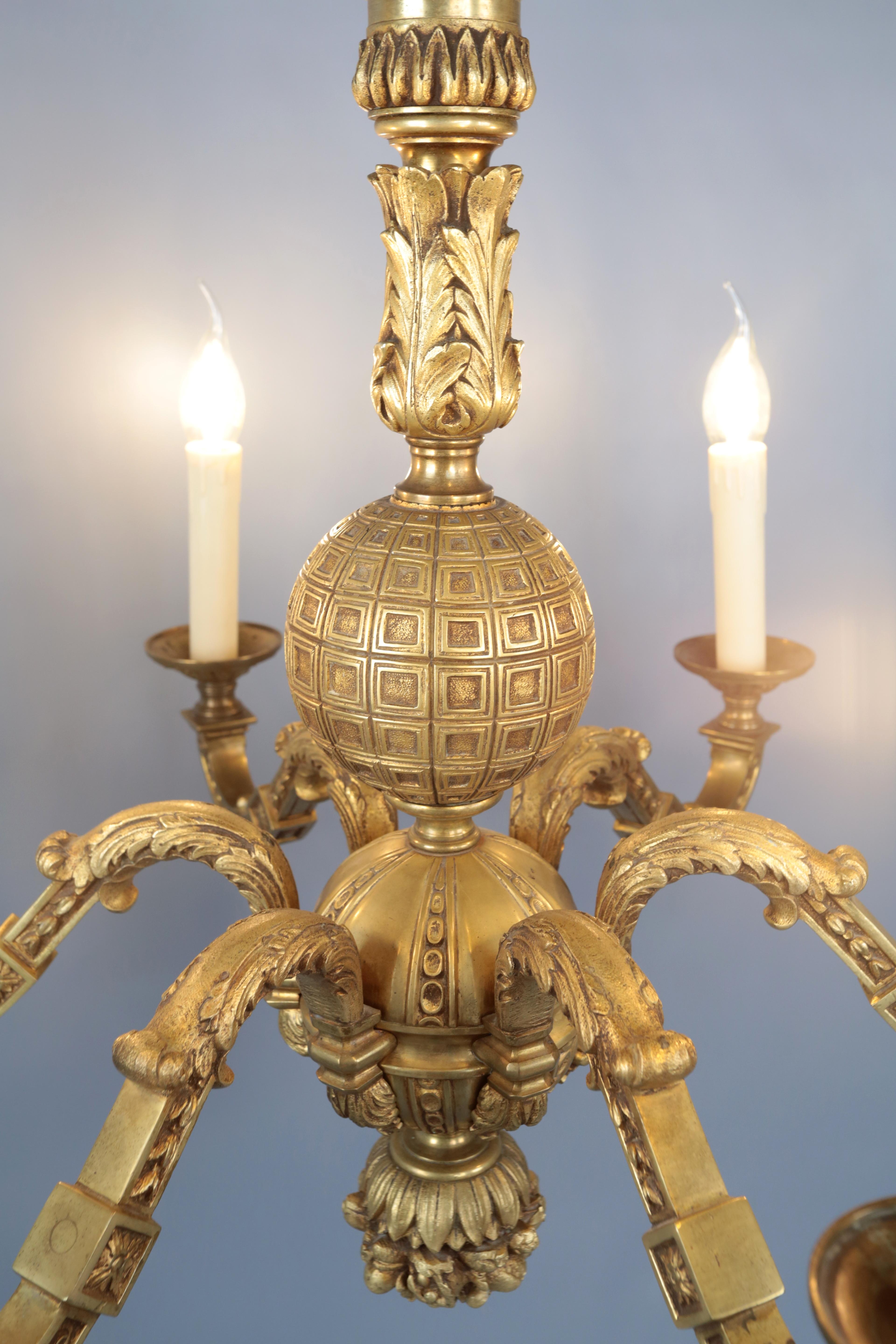 Late 19th Century Antique Mazarin Pineapple Chandelier For Sale
