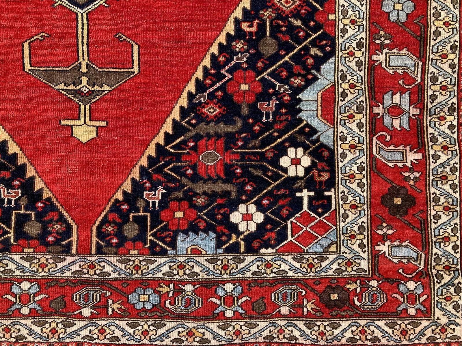 Antique Mazlagan Rug 1.87m x 1.41m For Sale 1