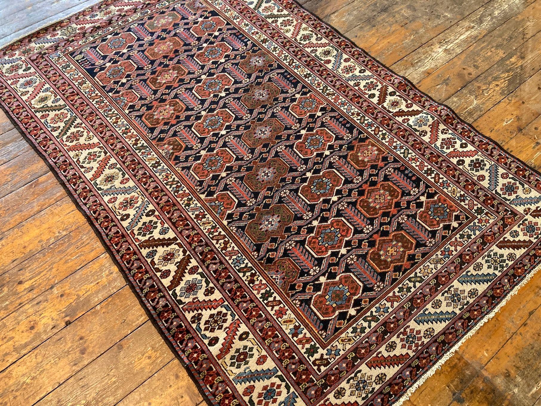 Early 20th Century Antique Mazlagan Rug For Sale