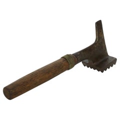 Antique Meat Tenderizer Cleaver Kitchen Utensil Chop Smash Hammer Tool 1900s