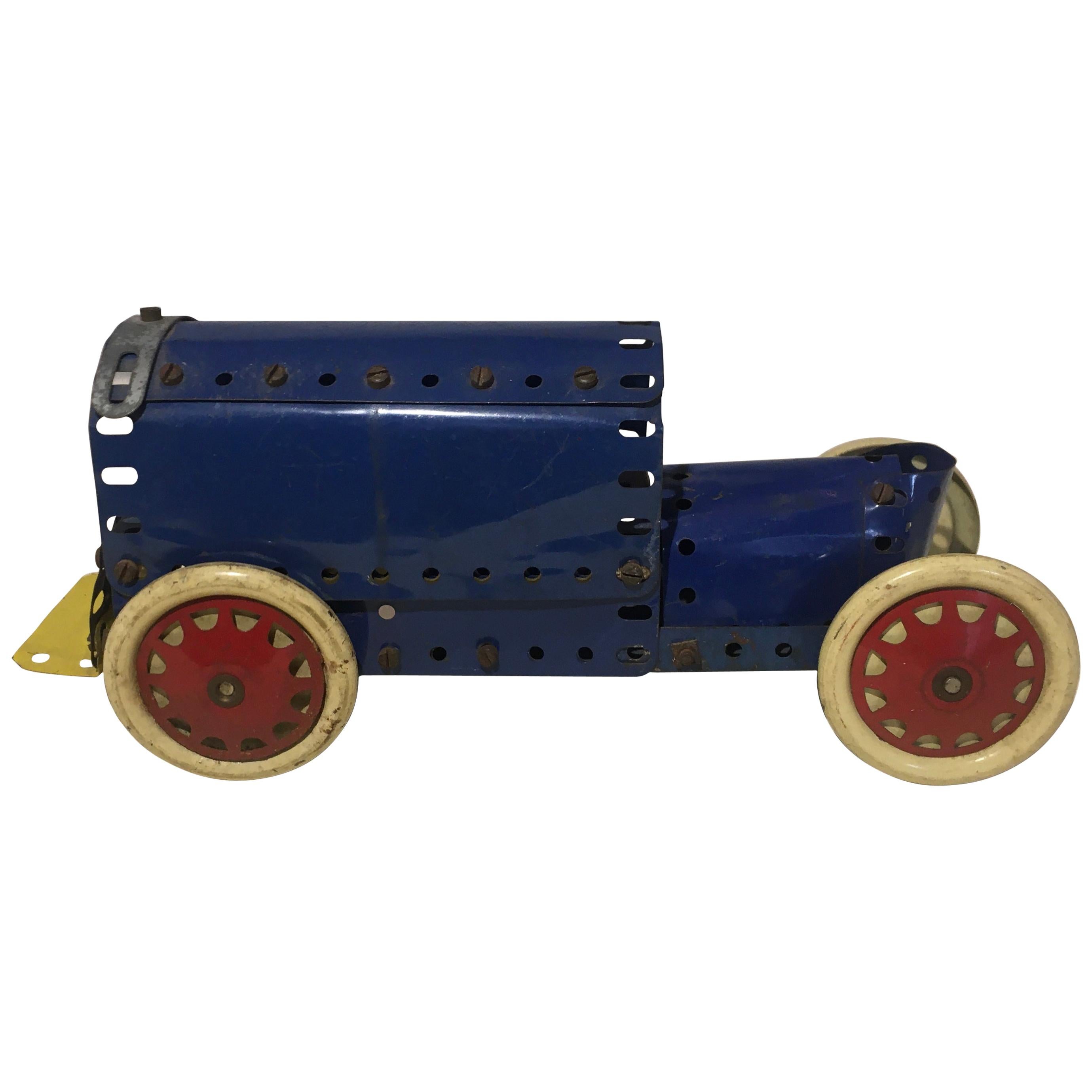 Antique Meccano Brass Display Toy Car For Sale