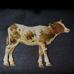 Antique Mechanical Raphael Tuck & Sons Paper Toy St Bernard and Calf