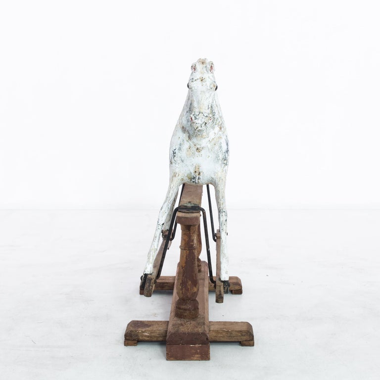 Antique Mechanical Rocking Horse at 1stDibs