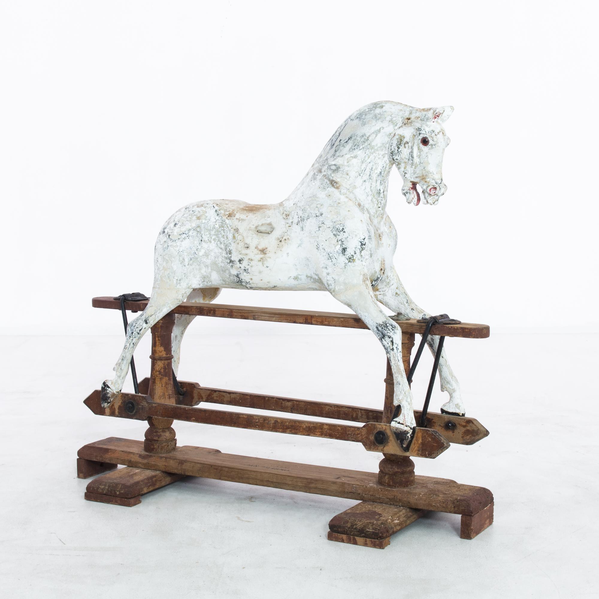 antique mechanical horse