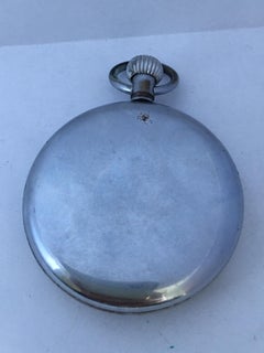 Antique Mechanical Sports Recorder Pocket Watch