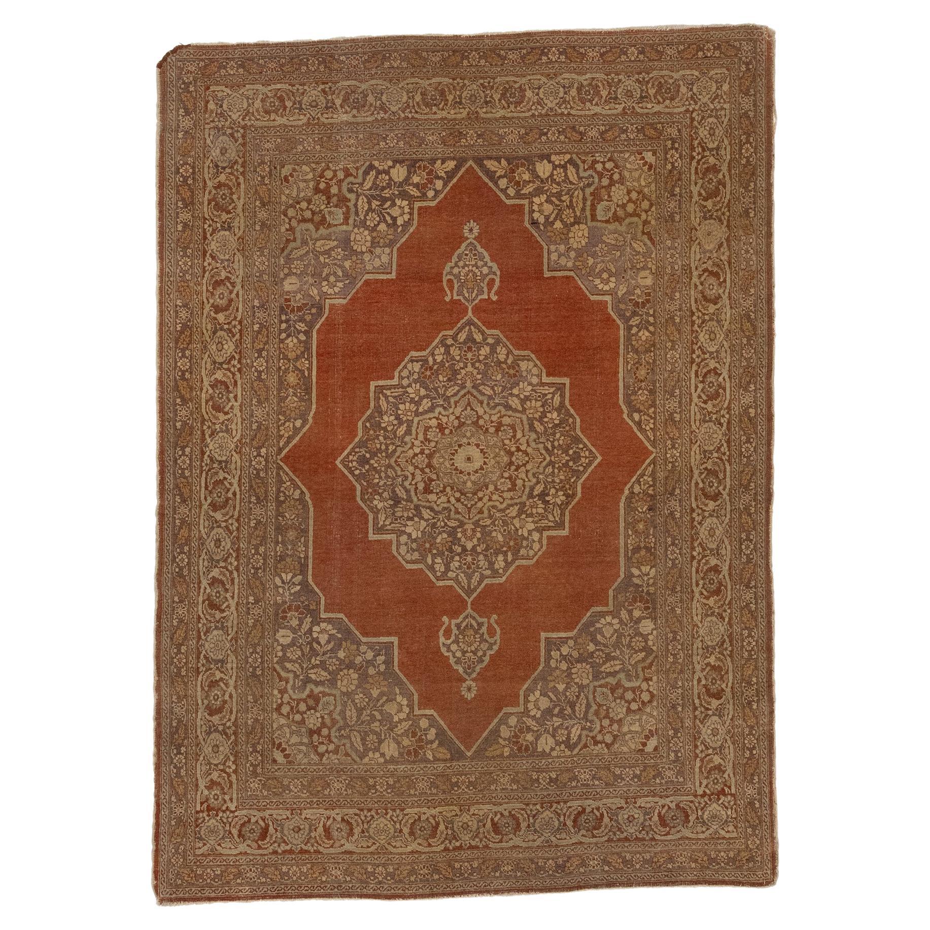 Antique Medallion Rug from the 1880s For Sale