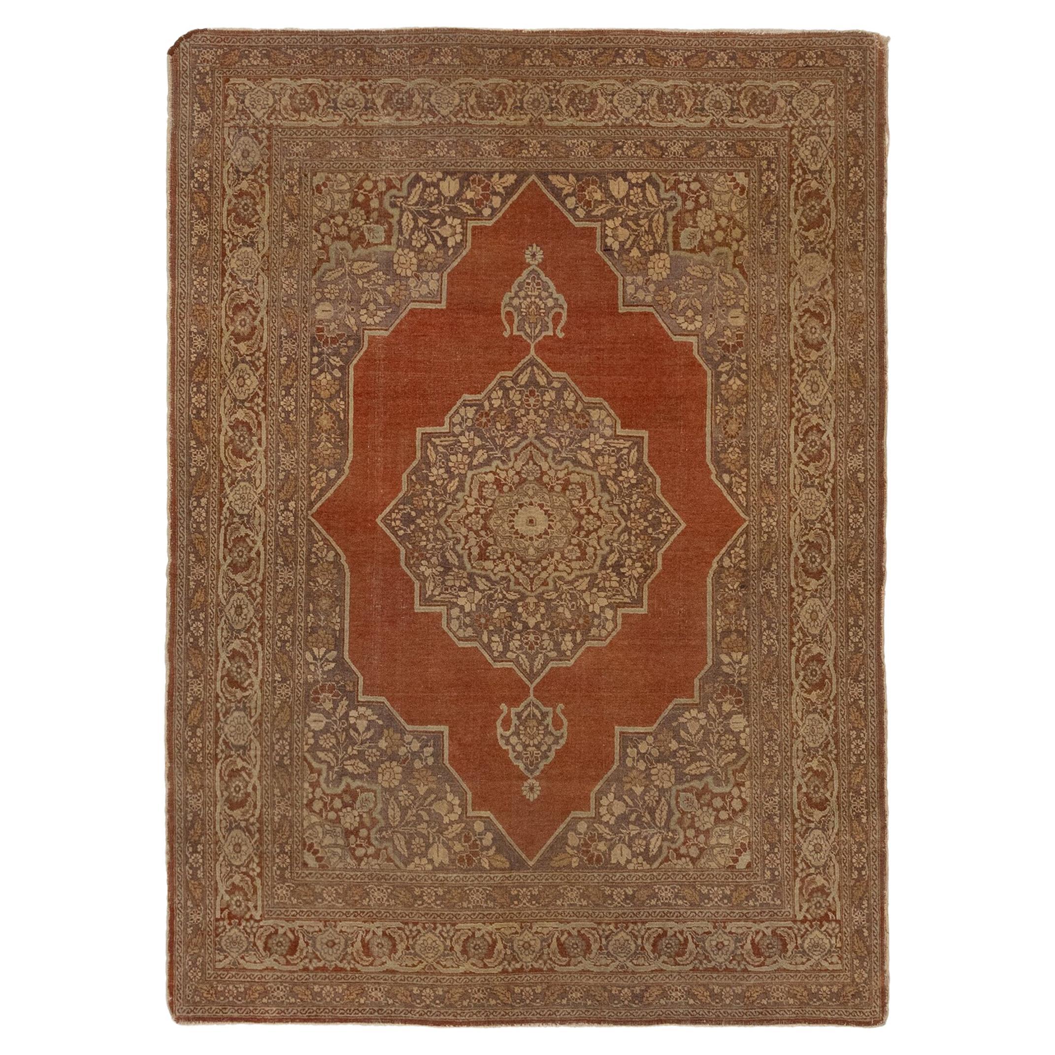 Antique Medallion Rug from the 1880s For Sale