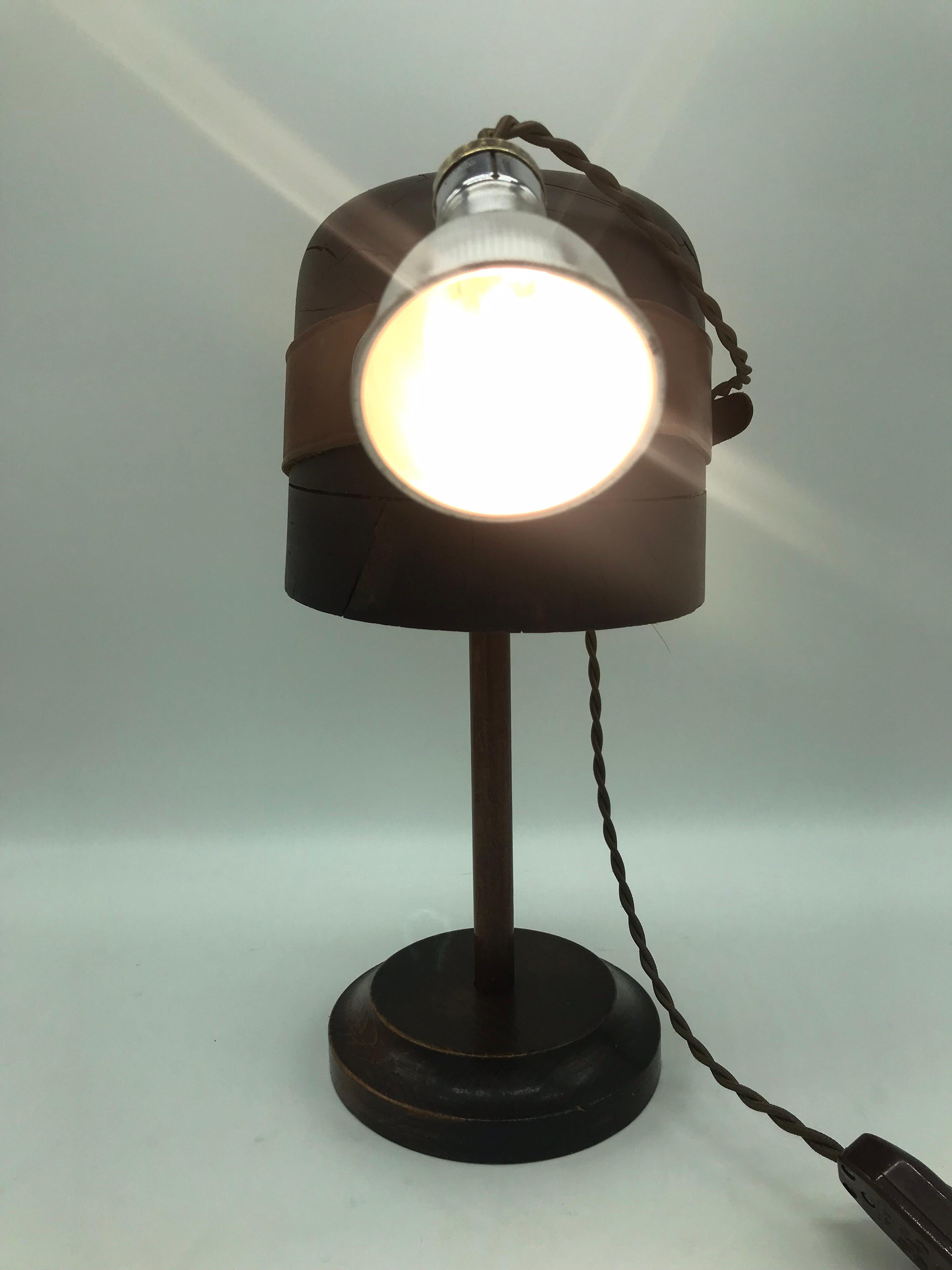 Danish Antique Medical Head Lamp Display Stand