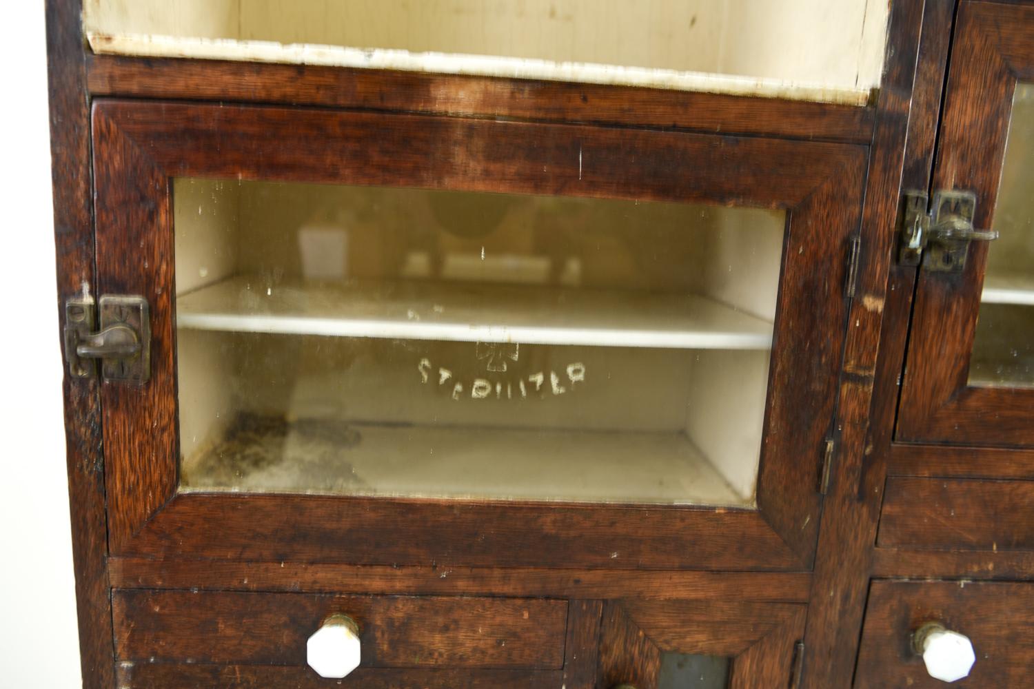 20th Century Antique Medical/Pharmacy Sterilizer Cabinets