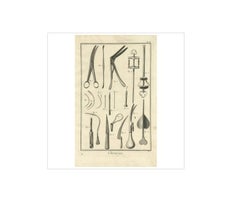 Antique Medical Print 'Pl. III' by D. Diderot, circa 1760
