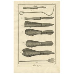 Antique Medical Print 'Pl. VIII' by D. Diderot, circa 1760
