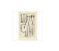 Antique Medical Print 'Pl. XVI' by D. Diderot, circa 1760